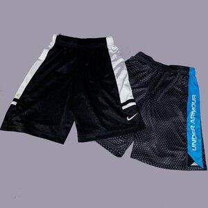 Nike embroidered swoosh S & Under Armour M VGUC